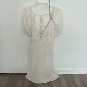 White cocktail dress